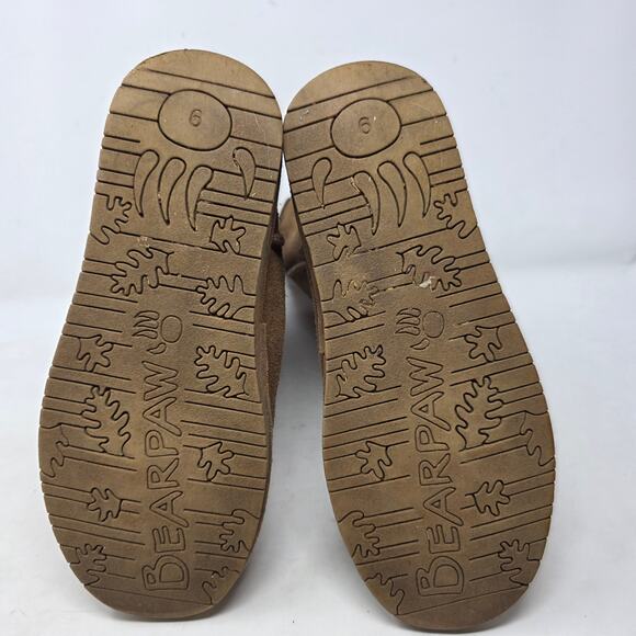 Bearpaw Brown Suede Shearling Lined Winter Boots Womens Size 9 - Picture 7 of 8